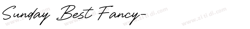 Sunday Best Fancy字体转换